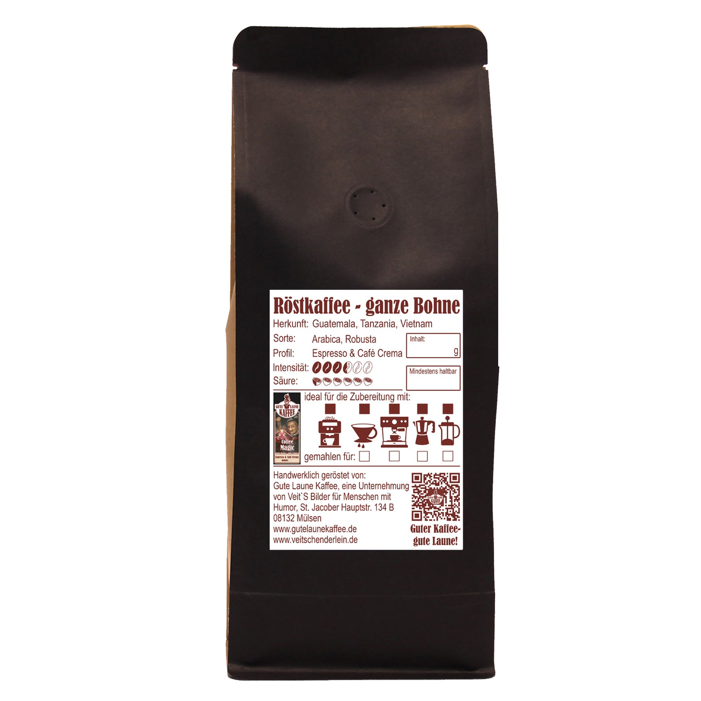 Coffee Magic, Espresso, Cafe Crema, Filterkaffee