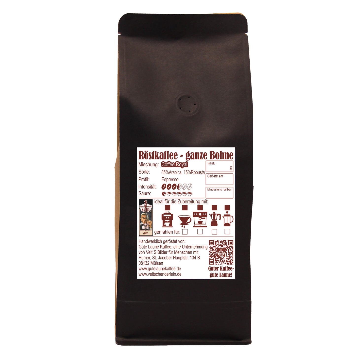 King of Coffee , Espresso, Café Crema, Filterkaffee