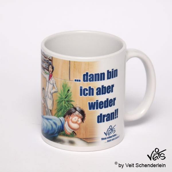 Tassen, Kaffeebecher, Kaffeetassen, Veit`S Gute Laune Tassen, Arzt Krankenschwester " Spritze - dritter Versuch..."