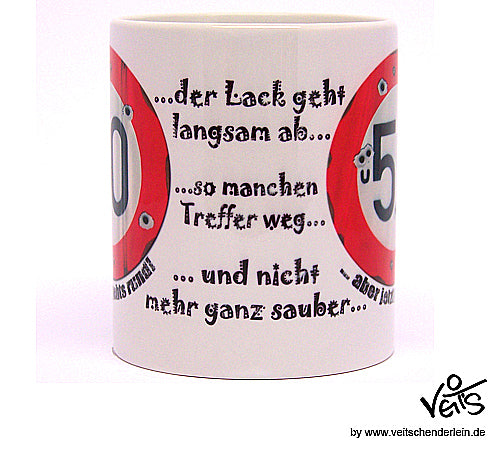 50. Geburtstag, für Sie Sparpaket 500g Kaffee und Original Veit`S - Tasse
