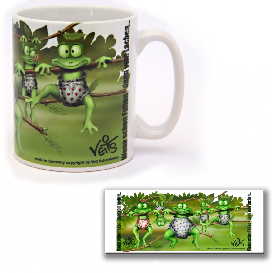 Röstkaffee Sparpaket mit Froschmotiv 500g Kaffee und Original Veit`S Froschtasse