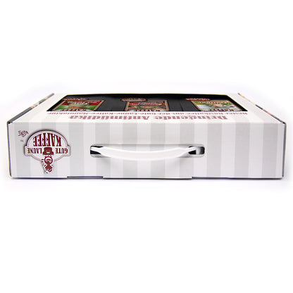 Gute Laune Kaffee-Handtasche 3x250g Café Crema Weihnachtsedition Weihnachts-Zauber