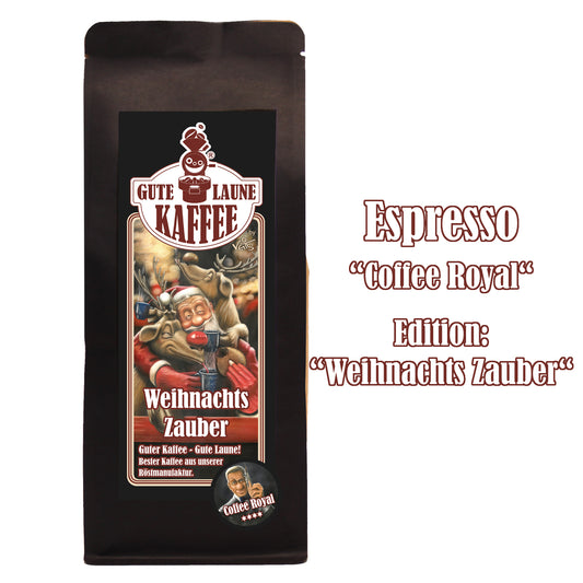 Gute Laune Espresso Coffee Royal als Weihnachtsedition "Weihnachtszauber"