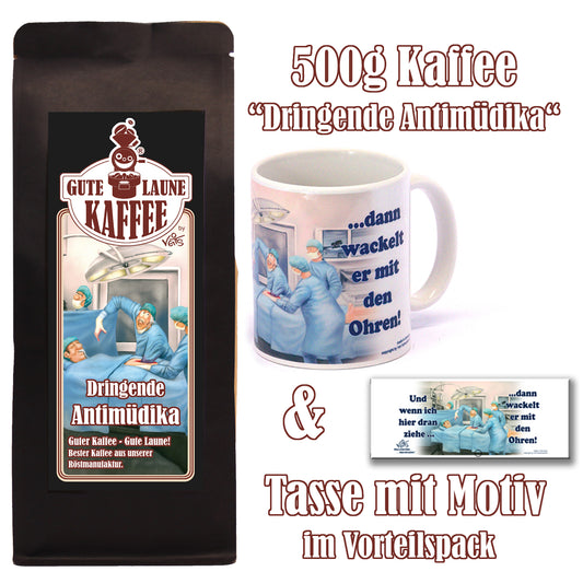 Dringende Antimüdika Sparpaket 500g Kaffee und Original Veit`S - Tasse