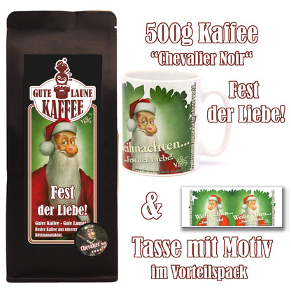 Fest der Liebe Sparpaket 500g Röstkaffee und Original Veit`S - Weihnachtstasse