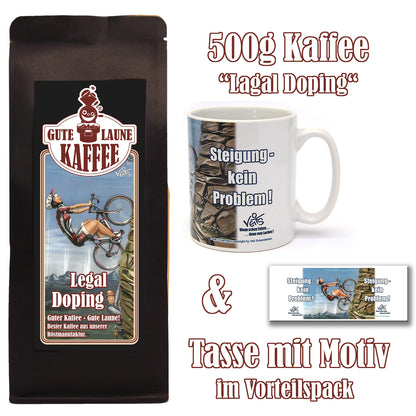 Legal Doping Sparpaket 500g Kaffee und Original Veit`S - Tasse