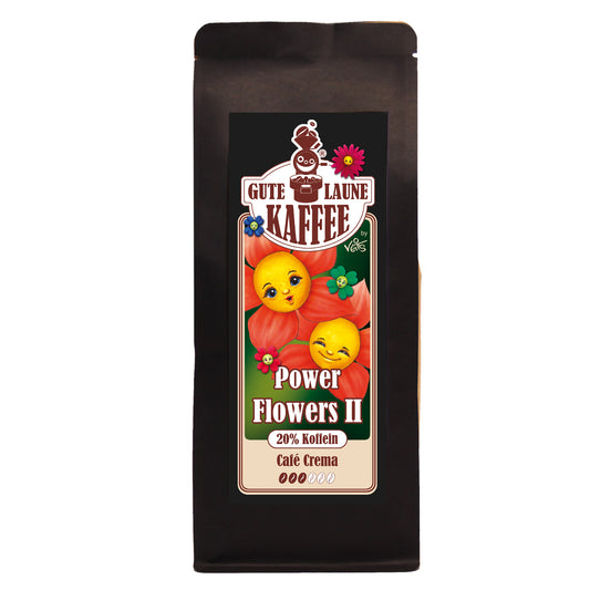 Gute Laune Röstkaffee Entkoffeiniert + 20% Koffein Power Flowers 2