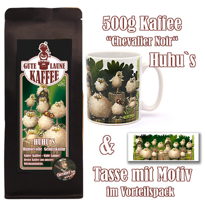 Huhu`s Sparpaket 500g Kaffee und Original Veit`S - Tasse