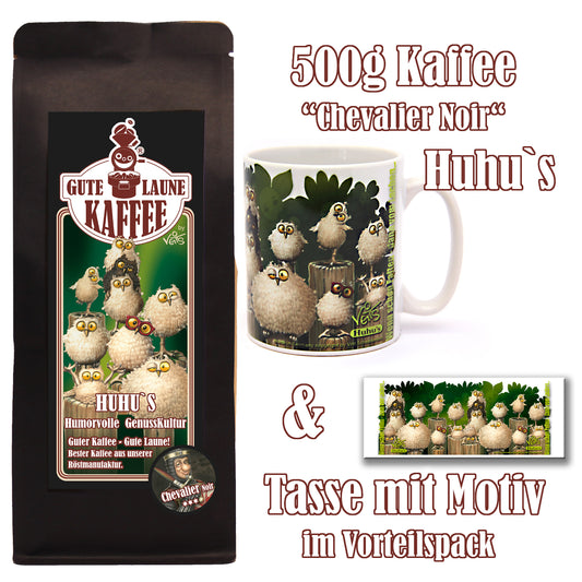Huhu`s Sparpaket 500g Kaffee und Original Veit`S - Tasse