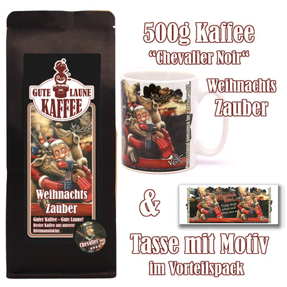 Weihnachtszauber Sparpaket 500g Röstkaffee und Original Veit`S - Weihnachtstasse