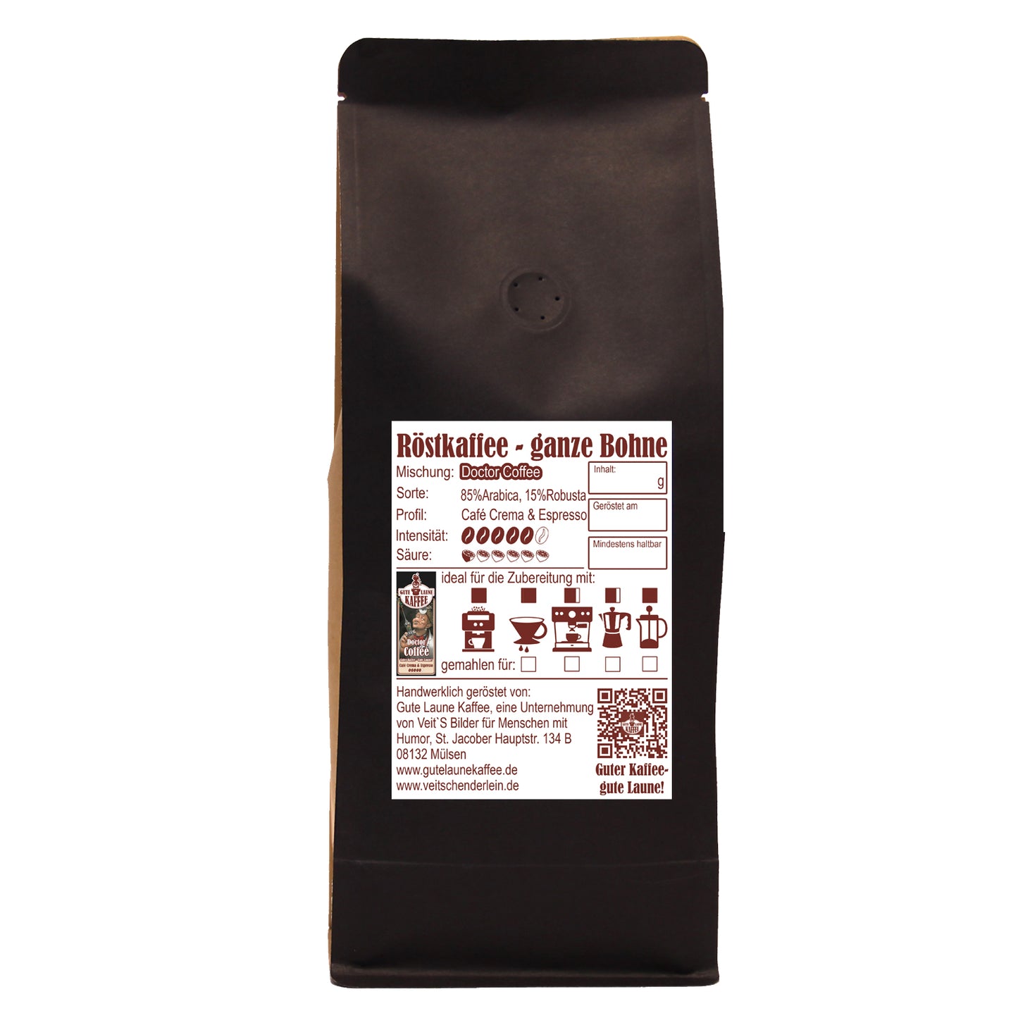 Doctor Coffee, Cafè Crema, Filterkaffee, Espresso