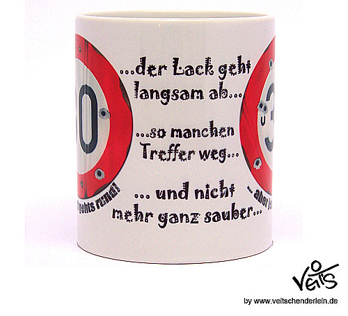 30. Geburtstag, für Sie Sparpaket 500g Kaffee und Original Veit`S - Tasse