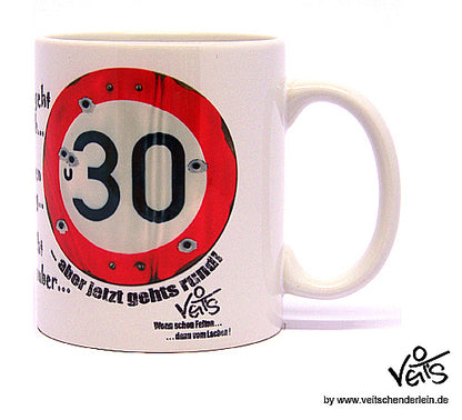 30. Geburtstag, für Sie Sparpaket 500g Kaffee und Original Veit`S - Tasse
