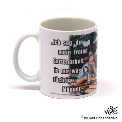 Tassen, Kaffeebecher, Kaffeetassen, Veit`S Gute Laune Tassen,  Gartenarbeit, Gartenkneipe, Garten