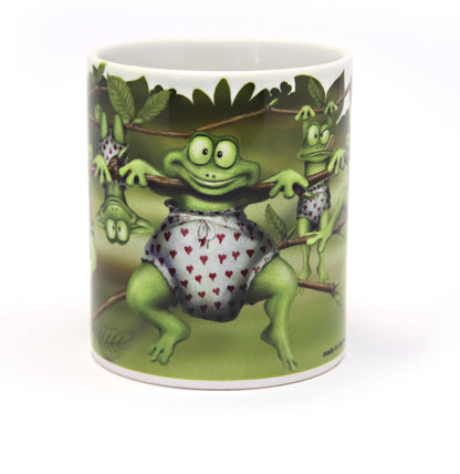 Tassen, Kaffeebecher, Kaffeetassen, Veit`S Gute Laune Tassen, "Kleiner Frosch", Frösche