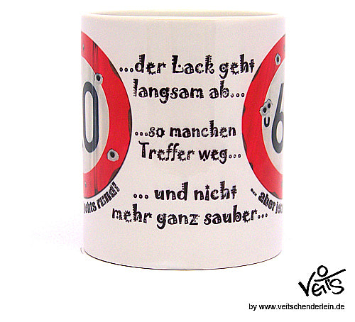 60. Geburtstag für Ihn, Sparpaket 500g Kaffee und Original Veit`S - Tasse