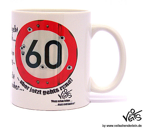 60. Geburtstag für Ihn, Sparpaket 500g Kaffee und Original Veit`S - Tasse