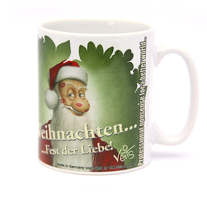 Tassen, Kaffeebecher, Glühweinbecher, Veit`S Gute Laune Tasse "Weihnachten - Fest der Liebe"