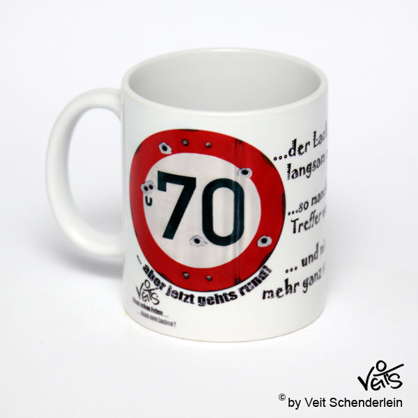70. Geburtstag, für Sie, Sparpaket 500g Kaffee und Original Veit`S - Tasse
