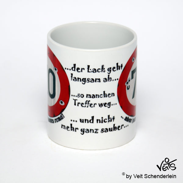 70. Geburtstag, für Sie, Sparpaket 500g Kaffee und Original Veit`S - Tasse
