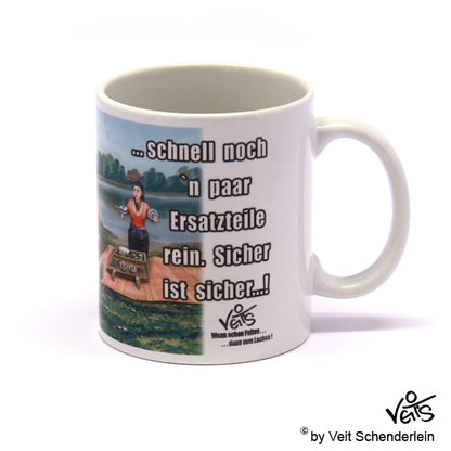 Tassen, Kaffeebecher, Kaffeetassen, Veit`S Gute Laune Tassen,  Oldtimer, Motorrad