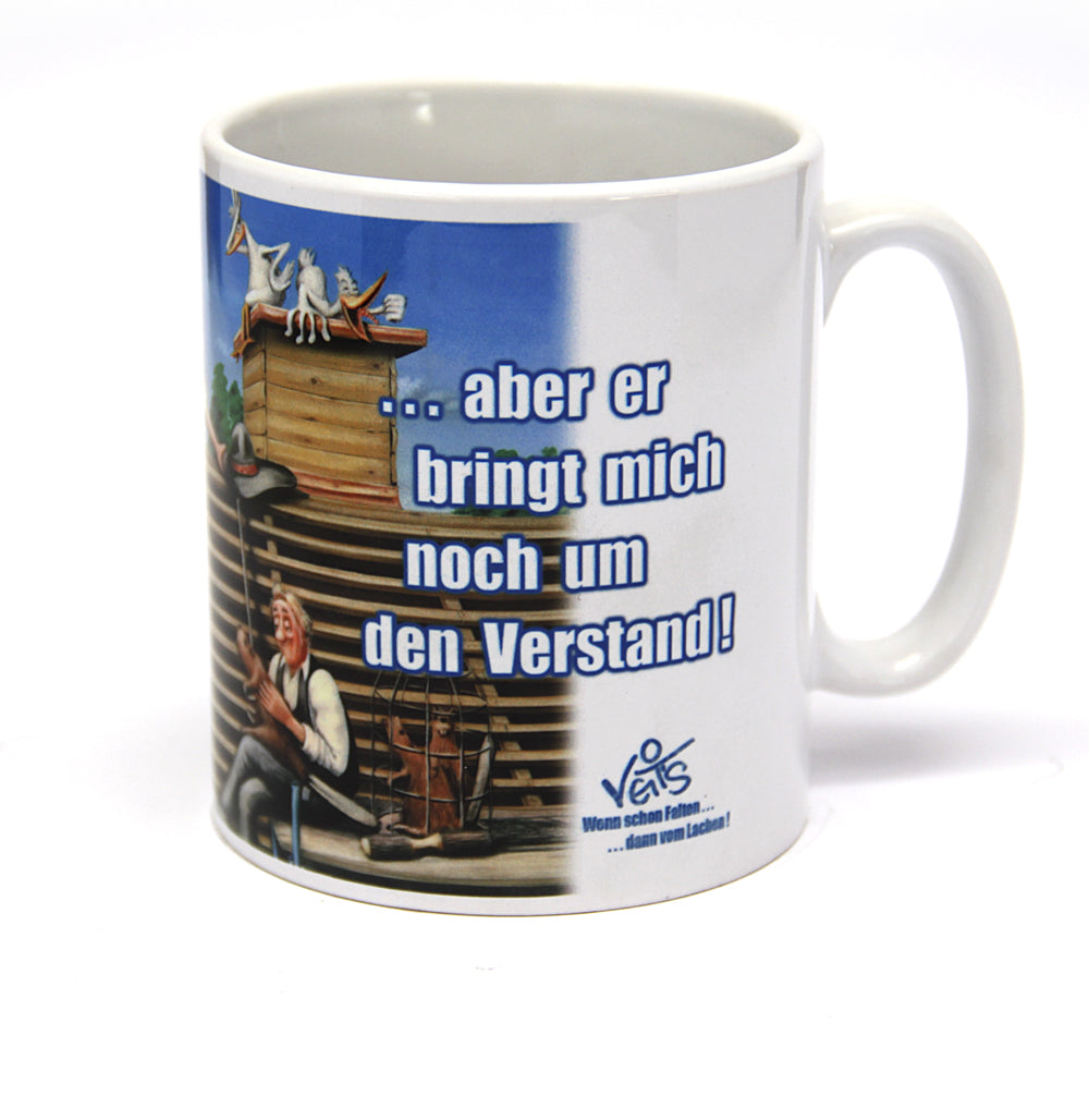 Tassen, Kaffeebecher, Kaffeetassen, Veit`S Gute Laune Tassen "Biberschwanzdeckung", Dachdecker