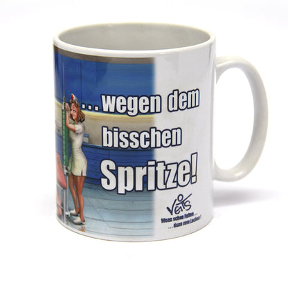 Tassen, Kaffeebecher, Kaffeetassen, Veit`S Gute Laune Tassen "Spritze", Arzt, Krankenschwester