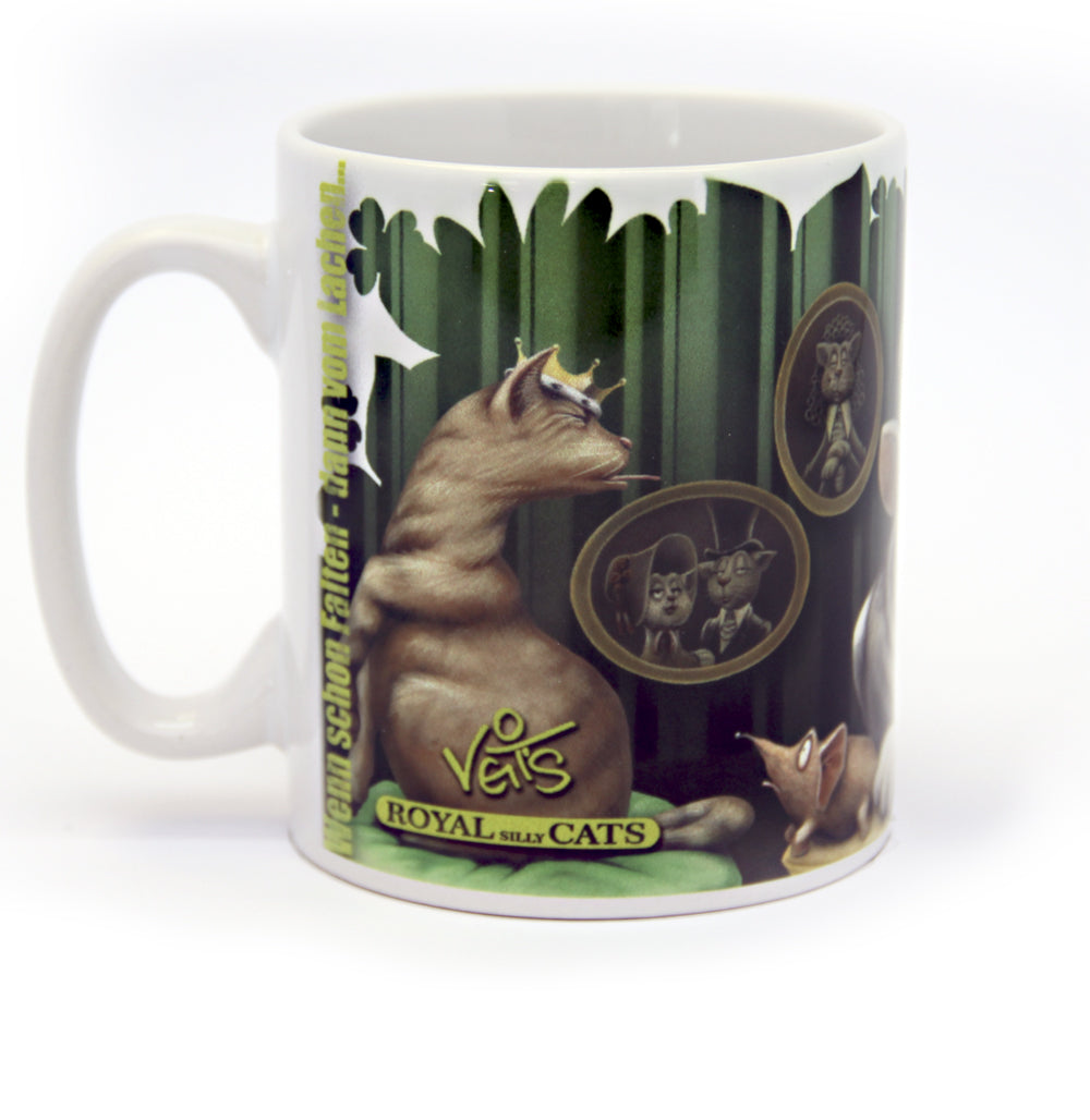 Tassen, Kaffeebecher, Kaffeetassen Veit`S Gute Laune Tasse "Royal Silly Cats"