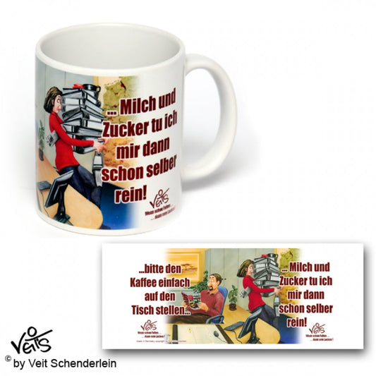Tassen, Kaffeebecher, Kaffeetassen, Veit`S Gute Laune Tassen, Büro Chef Sekretärin